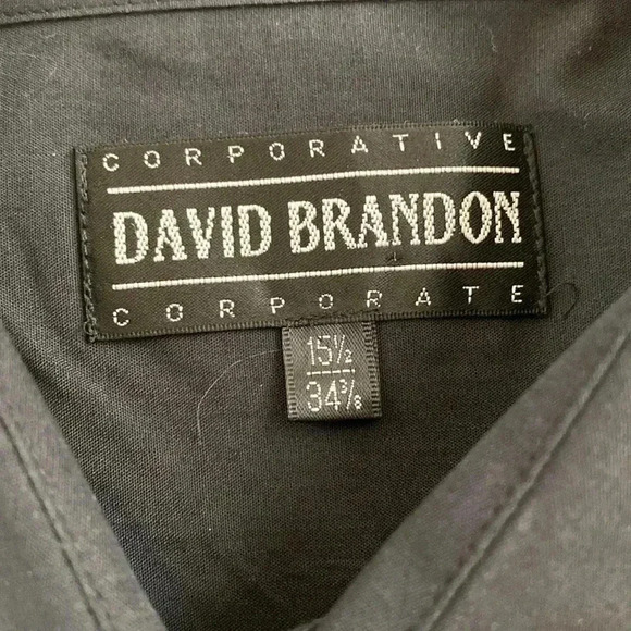 Black David Brandon  Dress Shirt - Picture 4 of 7